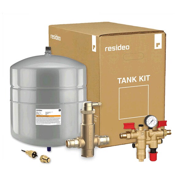 Honeywell Residential Boiler Trim Kit With 4.4 Gal Tank, PV100P, An TK30PV100P Zoro